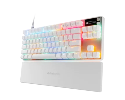 SteelSeries Apex Pro gaming keyboard with adjustable mechanical switches and RGB lighting – GadgesPlanet