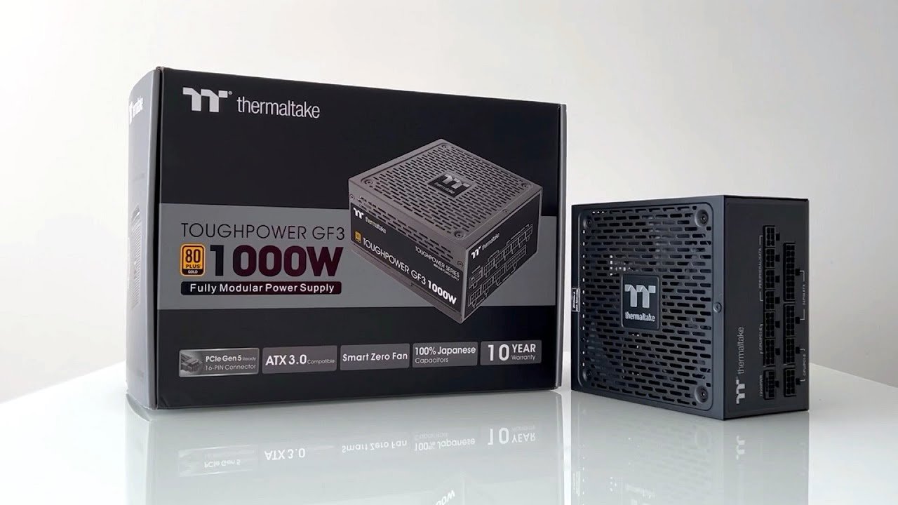 Thermaltake Toughpower GF3 1000W PSU Thermaltake Toughpower GF3 1000W fully modular 80+ Gold PSU