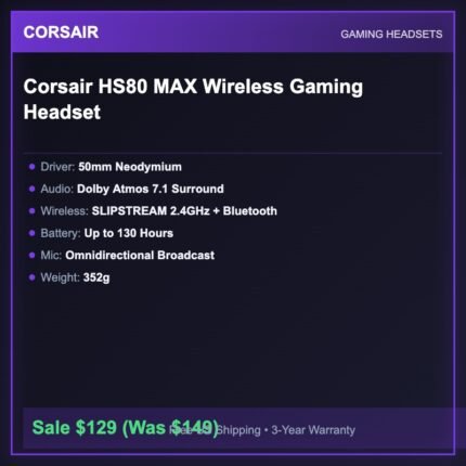 Corsair HS80 MAX Wireless Gaming Headset