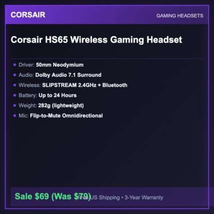 Corsair HS65 Wireless Gaming Headset